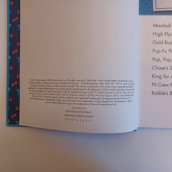 Paw Patrol Book Bundle 5-Minute Stories & Potty Patrol Nickelodeon Books - Picture 13 of 14